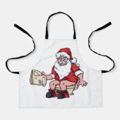 Santa mit Toilette Schürze (Vorderseite)