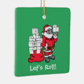 Santa mit Toilettenpapier Weihnachtsschmuck (Rechts)