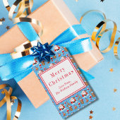 Santa mit Waldtieren Geschenkanhänger