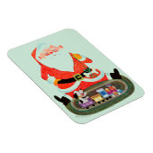 Santa mit Zug Magnet (Rechte Seite)