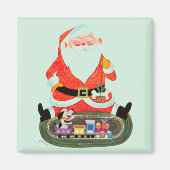 Santa mit Zug Magnet (Vorne)