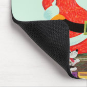 Santa mit Zug Mousepad (Ecke)