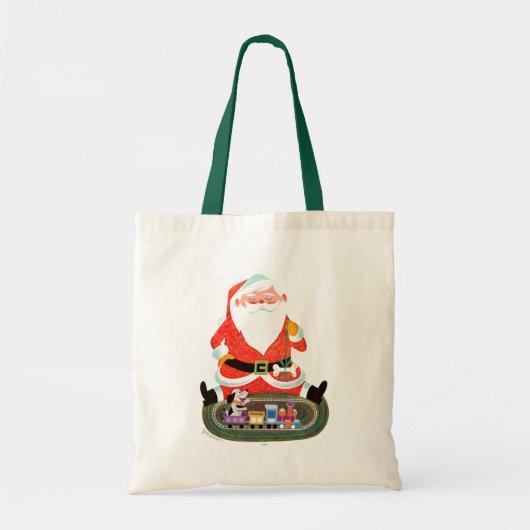 Santa mit Zug Tragetasche (Vorne)
