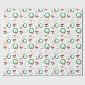 Santa Mitte Jahrhundert Geschenkpapier (Flach)