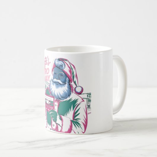 Santa Mixtape - 80er Weihnachten Nostalgie Kaffeetasse (VorderseiteRechts)