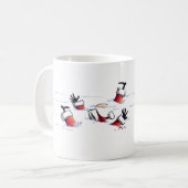 Santa Mob Hit Kaffee Tasse (Vorderseite Links)