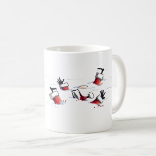 Santa Mob Hit links Hand Kaffee Tasse