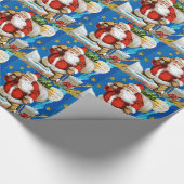 Santa Mond Geschenkpapier (Ecke)