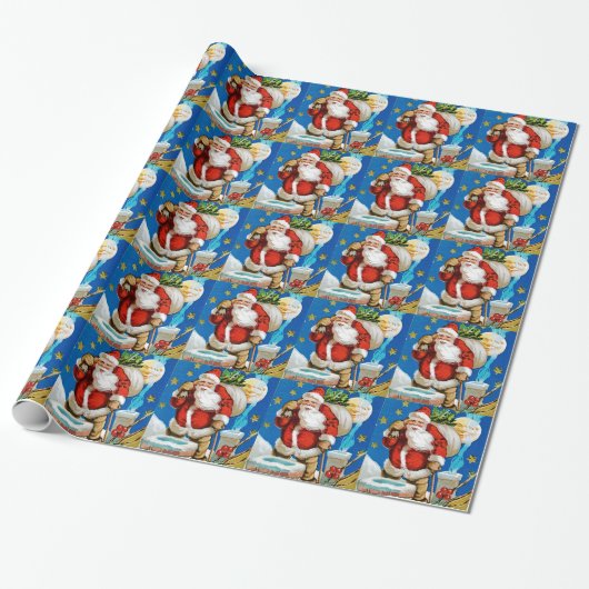 Santa Mond Geschenkpapier (Ungerollt)