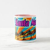 Santa Monica 5 Palmen Tasse Cup (Mittel)