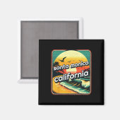 Santa Monica _7 Magnet (Vorderseite/Rückseite)