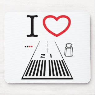 Santa Monica Airport Runway 21 - Mouse pad Mousepad