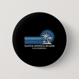 Santa Monica Beach California Familie Sommer Vacat Button