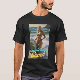 Santa Monica Beach California Parasdise Beautiful T-Shirt