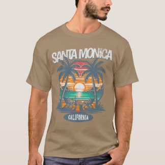 Santa Monica Beach California Spring Break Vintage T-Shirt