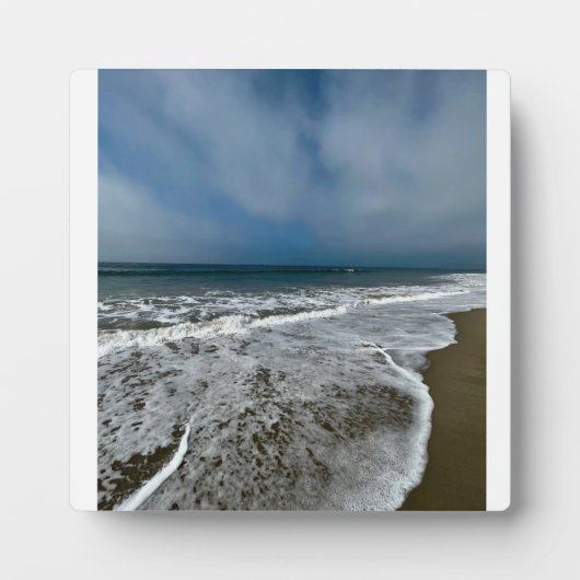 Santa Monica Beach im Herbst. Fotoplatte (Vorderseite)