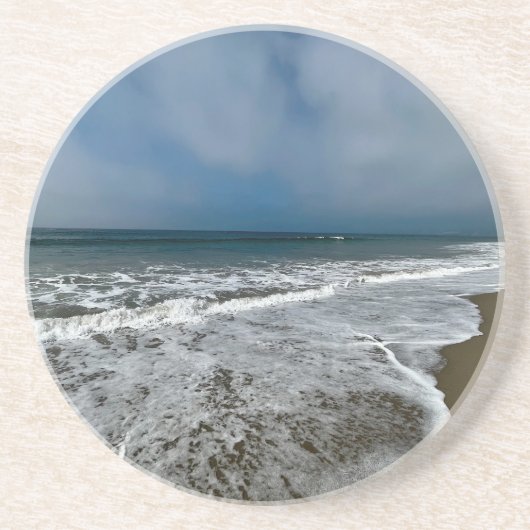 Santa Monica Beach im Herbst. Getränkeuntersetzer (Vorne)