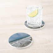 Santa Monica Beach im Herbst. Getränkeuntersetzer (Seite)