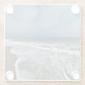 Santa Monica Beach im Herbst. Glasuntersetzer (Rückseite)