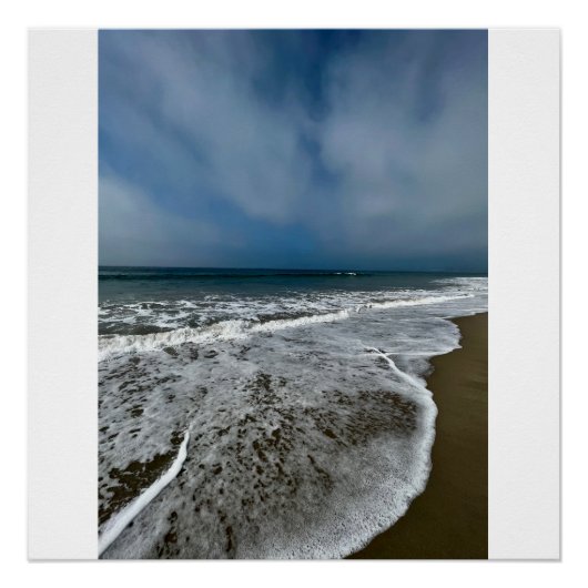 Santa Monica Beach im Herbst. Poster (Vorderseite)