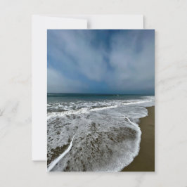 Santa Monica Beach im Herbst. Postkarte