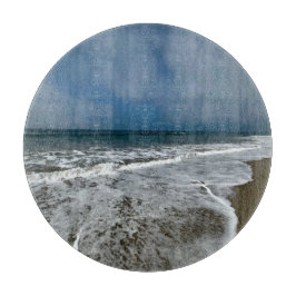 Santa Monica Beach im Herbst. Schneidebrett