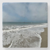 Santa Monica Beach im Herbst. Steinuntersetzer (Vorderseite)