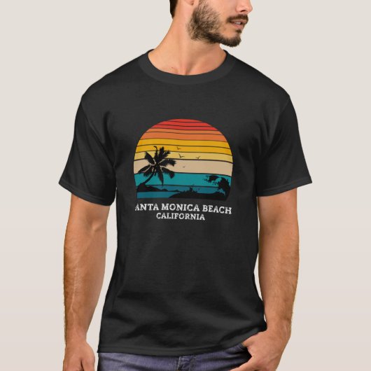 SANTA MONICA BEACH KALIFORNIA T-Shirt (Vorderseite)