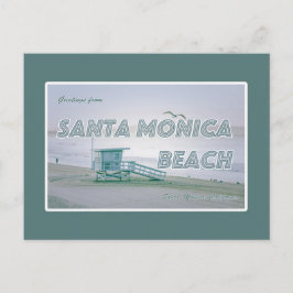 Santa Monica Beach, Kalifornien Postcard Postkarte