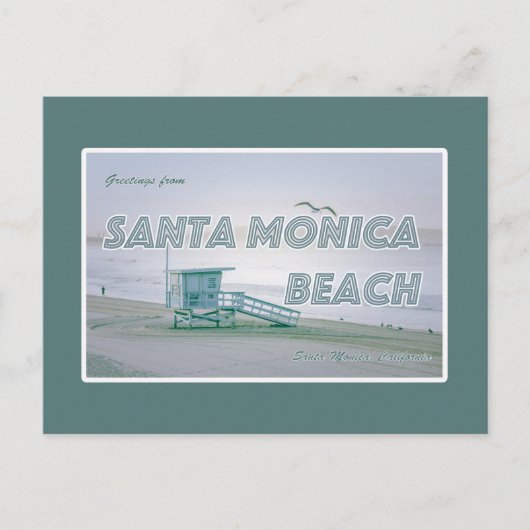 Santa Monica Beach, Kalifornien Postcard Postkarte (Vorderseite)