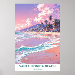 Santa Monica Beach, Kalifornien Poster