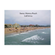 SANTA MONICA BEACH, KALIFORNIEN Postkarte
