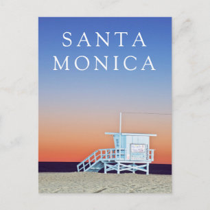 Santa Monica Beach Los Angeles, Kalifornien Postkarte