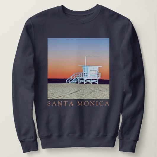 Santa Monica Beach | Los Angeles, Kalifornien Sweatshirt (Design vorne)