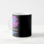 Santa Monica Beach Outlet 80er Ästhetische Vaporwa Kaffeetasse (Vorderseite Links)