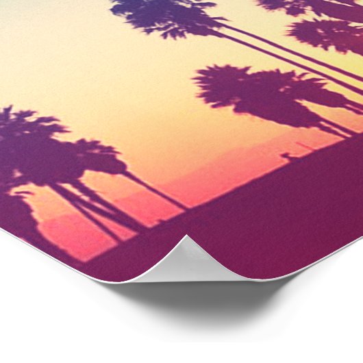 Santa Monica Beach Poster (Ecke)