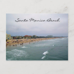 SANTA MONICA BEACH Postkarte