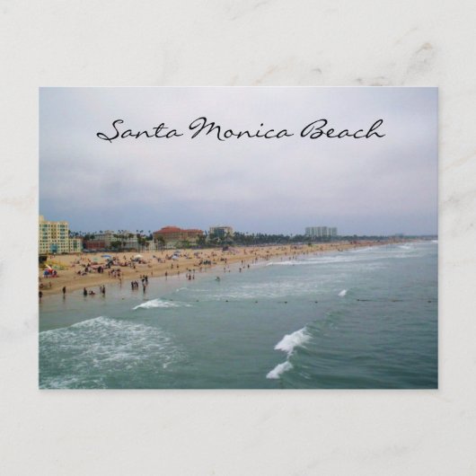 SANTA MONICA BEACH Postkarte (Vorderseite)