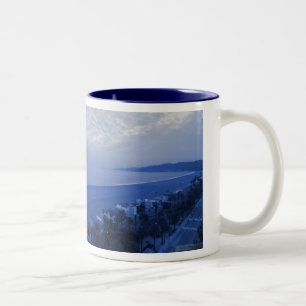 SANTA MONICA BLAUE TASSE, Von D. Marquis, hollywoo Zweifarbige Tasse
