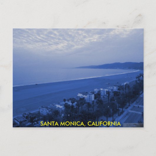 SANTA MONICA BLUE POSTCARD POSTKARTE (Vorderseite)