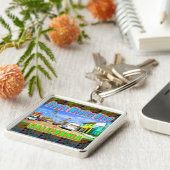 "Santa Monica Blvd 2" Schlüsselanhänger (Seite)