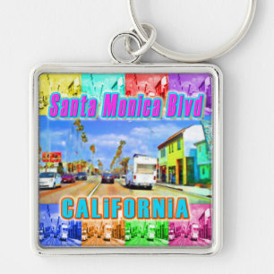 "Santa Monica Blvd 3" Schlüsselanhänger