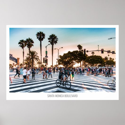 Santa Monica Boulevard, Los Angeles, USA Poster (Vorne)