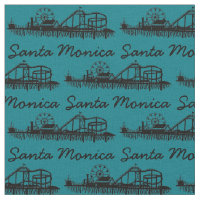 Santa Monica CA California Pier Silhouette Cali