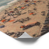 Santa Monica, CA - Los Angeles Landkreis Beach Sce Poster (Ecke)