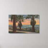 Santa Monica, CA - Yachthafen und Sonnenuntergang