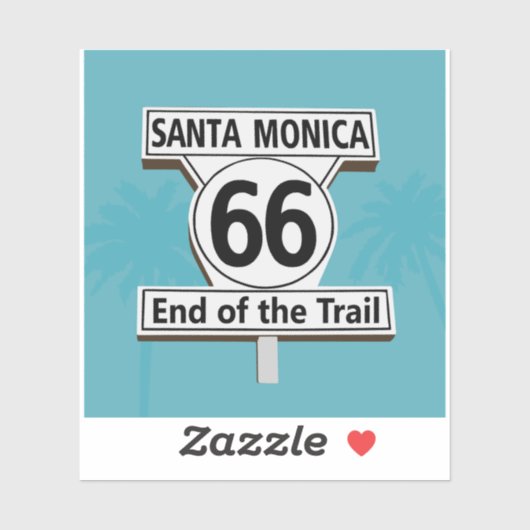 Santa Monica California Aufkleber (Blatt)