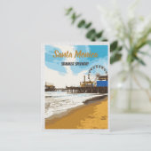 Santa Monica California Postcard Postkarte (Stehend Vorderseite)