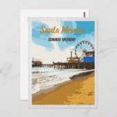 Santa Monica California Postcard Postkarte (Vorne/Hinten)