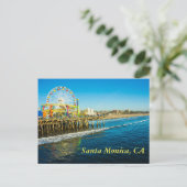 Santa Monica California Postcard Postkarte (Stehend Vorderseite)